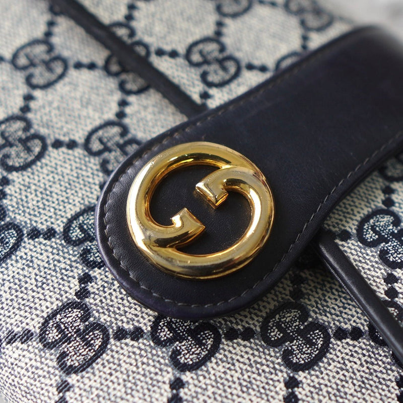 GG Supreme Interlocking G Gold Chain Shoulder Bag Made in Italy - NEWSED