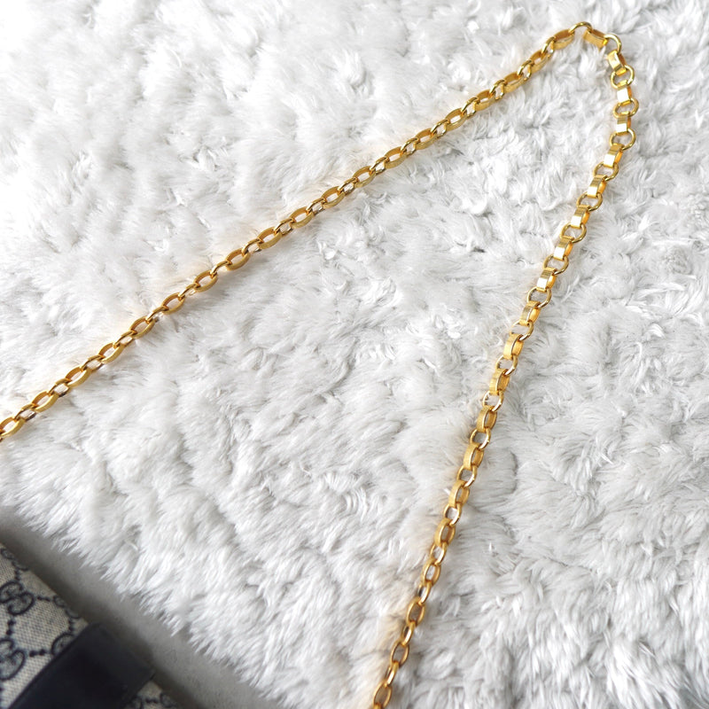 GG Supreme Interlocking G Gold Chain Shoulder Bag Made in Italy - NEWSED