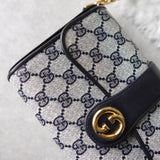 GG Supreme Interlocking G Gold Chain Shoulder Bag Made in Italy - NEWSED