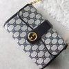 GG Supreme Interlocking G Gold Chain Shoulder Bag Made in Italy