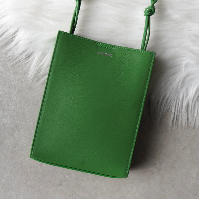 ジルサンダー タングル スモール レザー ショルダーバッグ グリーン