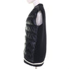 モンクレール GILET TRICOT デカロゴワッペン付 ニット切替デザイン ダウンベスト ブラック XS レディース