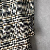 Glen Check Single Breasted Wool Tailored Jacket - NEWSED