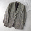 Glen Check Single Breasted Wool Tailored Jacket