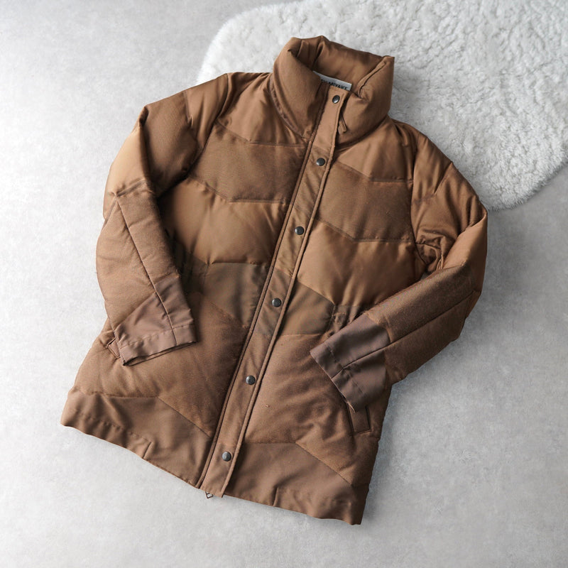 Glossy Puffer Down Jacket - NEWSED
