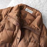 Glossy Puffer Down Jacket - NEWSED