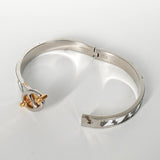 エルメス ミニクリック シェーヌダンクル GM バングル ハート シルバー / グレー / ホワイト / ゴールド - NEWSED