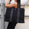 Hermès Foule GM 手提包 黑色/灰色