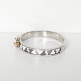 エルメス ミニクリック シェーヌダンクル GM バングル ハート シルバー / グレー / ホワイト / ゴールド - NEWSED