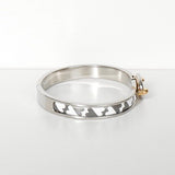 エルメス ミニクリック シェーヌダンクル GM バングル ハート シルバー / グレー / ホワイト / ゴールド - NEWSED