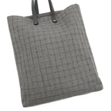 エルメス アメダバGM コットン / レザー トートバッグ グレー - NEWSED