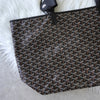 Goyard Saint Louis GM PVC 手提包（黑色/棕色）带小袋和包夹