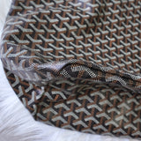 ゴヤール サンルイGM PVC トートバッグ ブラック / ブラウン ポーチ・バッグクリップ付き - NEWSED