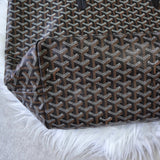 ゴヤール サンルイGM PVC トートバッグ ブラック / ブラウン ポーチ・バッグクリップ付き - NEWSED