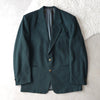 Gold Button Green Color Tailored Jacket｜Made in Italy