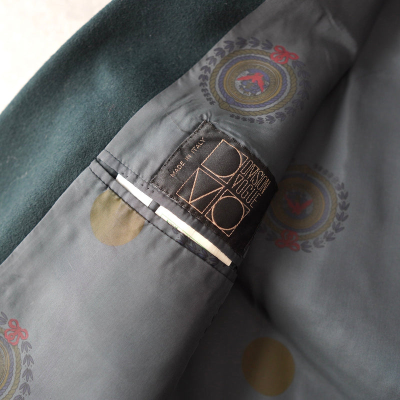 Gold Button Green Color Tailored Jacket｜Made in Italy - NEWSED