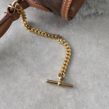 Gold Gancini and Toggle Chain Macadam Hand Bag Made in Italy - NEWSED