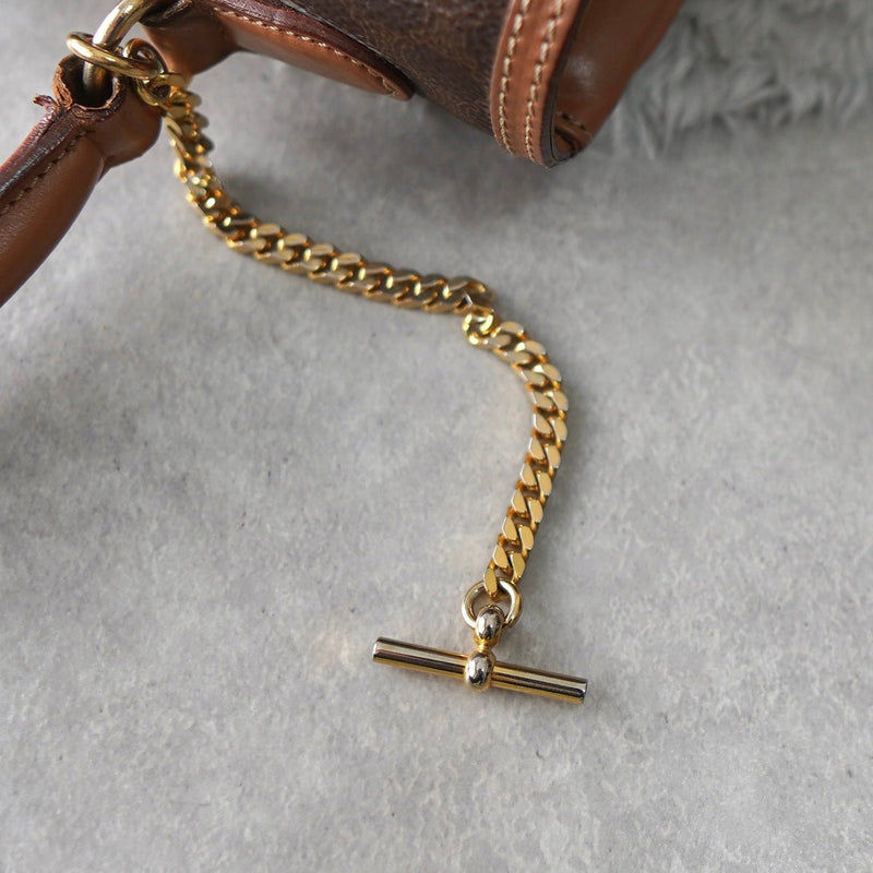 Gold Gancini and Toggle Chain Macadam Hand Bag Made in Italy - NEWSED