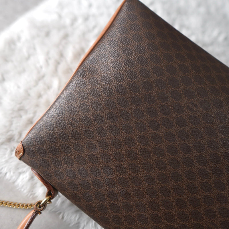Gold Gancini and Toggle Chain Macadam Hand Bag Made in Italy - NEWSED