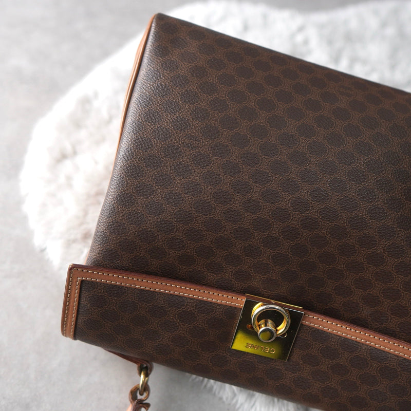 Gold Gancini and Toggle Chain Macadam Hand Bag Made in Italy - NEWSED