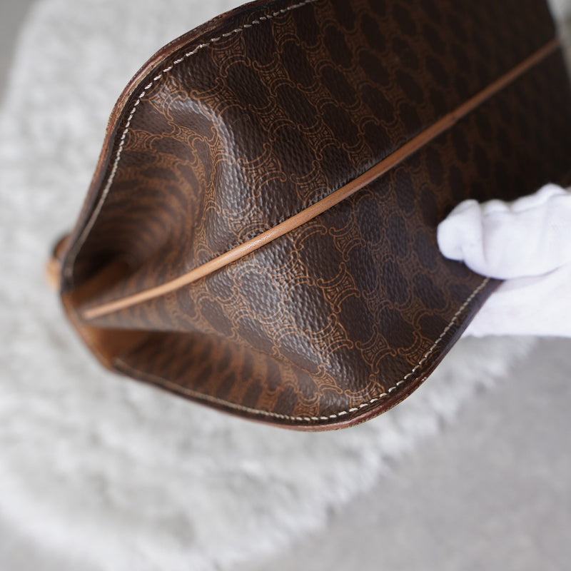Gold Gancini Macadam Hand Bag - NEWSED