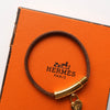 Gold Heart Padlock Leather Bracelet