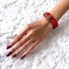 Gold Leather Bracelet