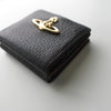 Gold Orb Leather Bi-fold Wallet