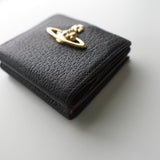 Gold Orb Leather Bi - fold Wallet - NEWSED