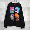 シュプリーム Gonz Heads Crewneck プリント スウェット ブラック