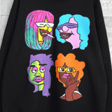 シュプリーム Gonz Heads Crewneck プリント スウェット ブラック - NEWSED