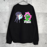 シュプリーム Gonz Heads Crewneck プリント スウェット ブラック - NEWSED