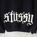 ステューシー Gothic Sweater バックロゴ ニット ブラック - NEWSED