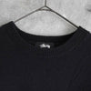ステューシー Gothic Sweater バックロゴ ニット ブラック