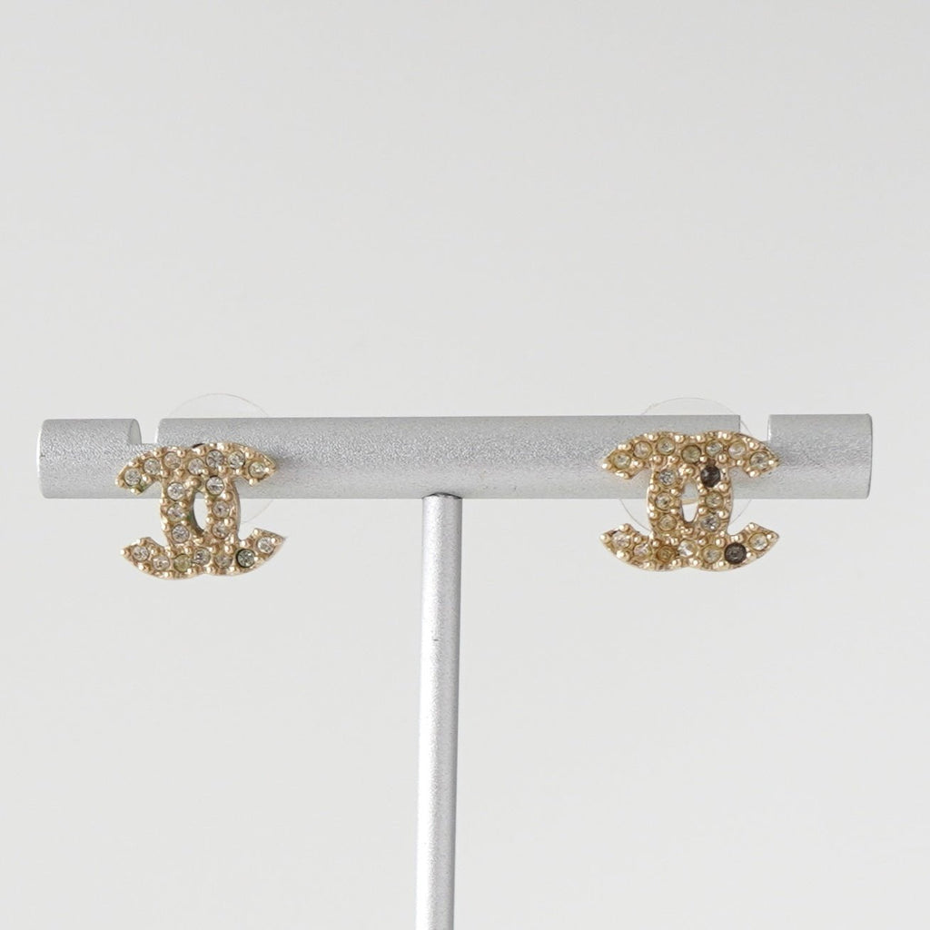 シャネル ココマーク ラインストーン ピアス GP 05/V