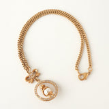 シャネル ココマーク リボン ペンギン ラインストーン ネックレス GP 06/A - NEWSED