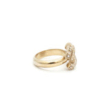 シャネル ココマーク ラインストーン リング 指輪 GP ゴールド 12号 - NEWSED