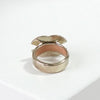 Chanel Coco Mark Rhinestone Ring GP Gold Size 13