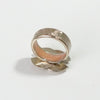 Chanel Coco Mark Rhinestone Ring GP Gold Size 13