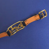 エルメス カレーシュ ドゥブルトゥール ブレスレット GP / ブラック - NEWSED