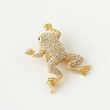 クリスチャン ディオール ヴィンテージ カエル モチーフ ラインストーン GP ゴールド ブローチ - NEWSED
