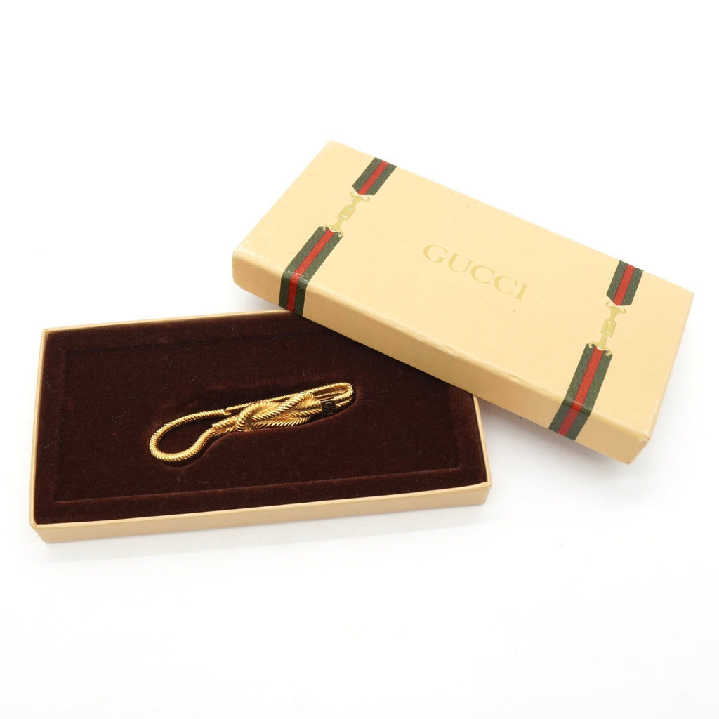 グッチ ロープデザイン キーリング GP ゴールド 箱付き