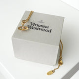 ヴィヴィアン ウエストウッド ミニオーブ ラインストーン GP ゴールド ネックレス 箱付き - NEWSED