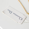 Christian Dior Logo GP 金色水钻心形项链（带标签的滞销商品）