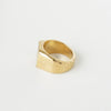 Louis Vuitton Monogram Signet GP Gold Ring, Size 20
