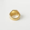 Louis Vuitton Monogram Signet GP Gold Ring, Size 20