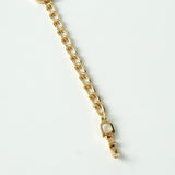 クリスチャン ディオール ヴィンテージ ロゴ スクエア チェーン ブレスレット GP - NEWSED