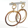 Hermès Buffalo Horn Amulet Duo Earrings in Grand Prix Gold
