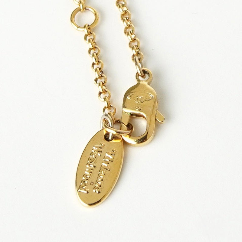 ヴィヴィアン ウエストウッド ミニオーブ ラインストーン GP ゴールド ネックレス 箱付き - NEWSED