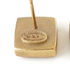 Chanel Coco Mark Matelasse 方形耳环（GP 金）
